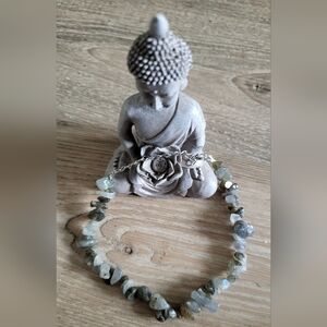 Labradorite Beaded Adjustable Anklet